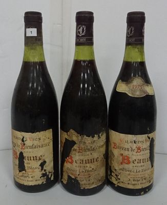3 Bts Beaune Grèves. Cuvée Le Blanc.