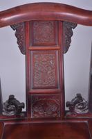 CHINE, 1e moitié du XXème siècle, Paire de fauteuils en bois… (photo 3)