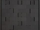 an image of a black and white photo of a square pattern