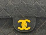 chanel grey quilted leather wallet with gold cc logo