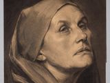 portrait of a woman in a headscarf