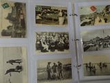a book with pictures of people and animals on it