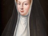 a painting of a woman wearing a nun ' s robe and a nun ' s hat