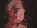 une image d'un tableau représentant une femme en robe rouge