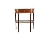 une image représentant une petite table avec une étagère en dessous