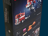 a box with a lego fire truck and a firetruck