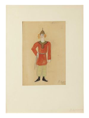 une image représentant le dessin d'un homme vêtu d'une tenue rouge