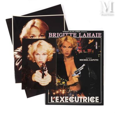 two movie posters of a woman holding a gun and a man holding a gun