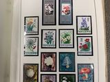 a picture of a book with a bunch of stamps on it