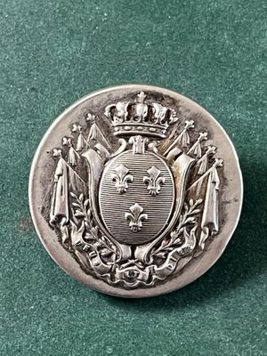 Bouton de tenue des gardes de Chambord (1870-1873) Comte de …