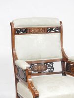 Paire de fauteuils en palissandre et marqueterie à décor flo… (photo 2)