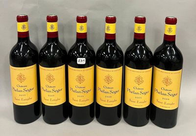 six bouteilles de vin rouge alignées sur une table