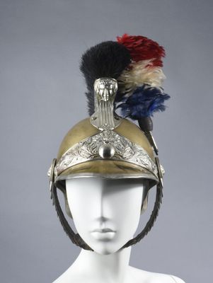 Casque de troupe de gendarmerie modèle 1912. Bombe en laiton… - Photo 1