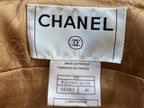 a label on a chanel jacket that says made in france