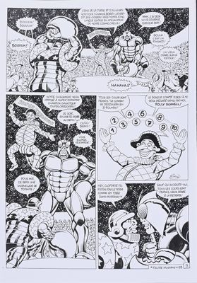 a black and white image of a comic strip with a comic strip