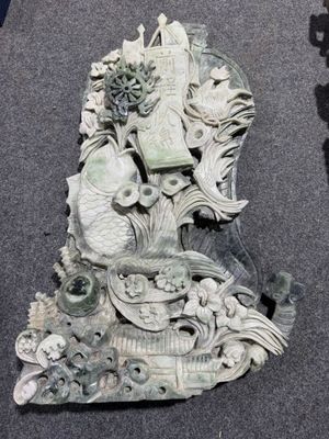 [CHINE] Imposante sculpture en pierre sombre représentant Sh…