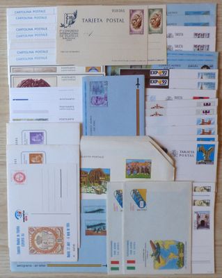 Entiers Postaux : Espagne, Italie, Liechtenstein : beau lot …