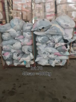 Lot d’environ 400 kg de vêtements en sacs – Mixte Ensemble d…