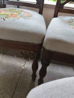 Suite de six chaises à dossier ajouré à croisillons (photo 3)