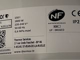 a close up of a sticker with a qr code on it