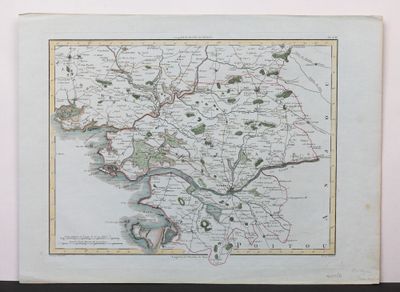 an old map of the county of somerset in england