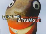 une affiche représentant un visage composé de fruits