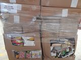 many boxes stacked on top of each other in a warehouse