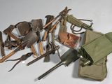 a lot of tools that are laying out on the table