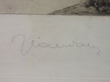 a picture of a drawing on a piece of paper with a tree in the background