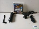 a video game with a remote and a charger