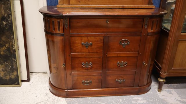 Buffet de parquet demi-lune de manufacture contemporaine en meris...