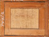 a picture of a wooden frame with writing on it