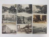 several old black and white photographs of a group of people