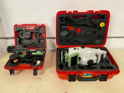 two tools in a red case on a table