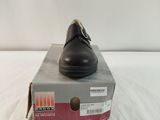brand new clarks women ' s black leather dress shoes size 7 5