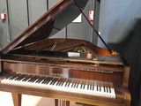 a grand piano that is sitting in a room