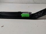 a black belt with a green buckle on it