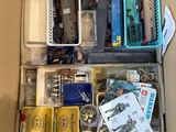 a box full of assorted items that are in it