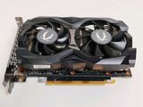 a close up of a video card with two fans on it