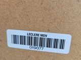a label on the back of a box that says leclettee mdv