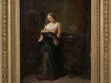 une image d'une peinture représentant une femme lisant un livre