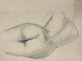 dessin au crayon représentant une main dont un doigt repose sur le pouce