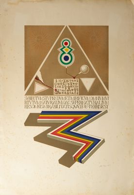 a picture of a picture of a triangle with a number 8 on it
