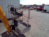 an image of a forklift parked in a parking lot