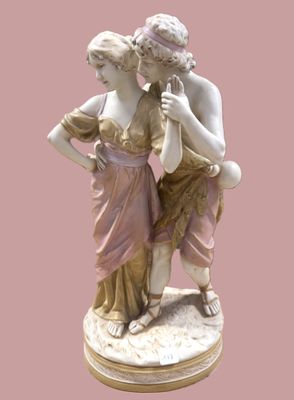 Sujet Royal Dux représentant un couple