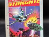 Le jeu Atari « Stargate » est exposé sur une table