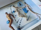 a picture of a book with a picture of a woman in a bathing suit