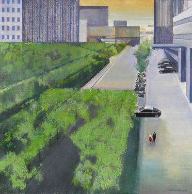 PONTECORVO Alain (né en 1936) Boulevard Vaugirard désert, 20…