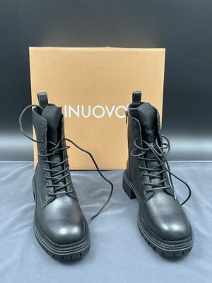 INUOVO, taille 36, bottines à lacets et zip, couleur noir, r…
