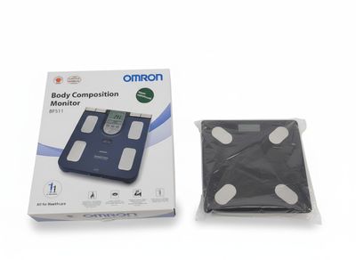 the electronic body composition monitor is packaged in a package